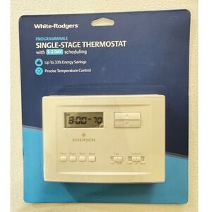 White Rodger Emerson Programmable Single Stage‎ Thermostat 5 2 Day Schedule p150